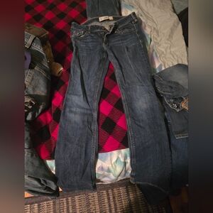 Hollister Women's Dark Blue Boot Cut Jeans